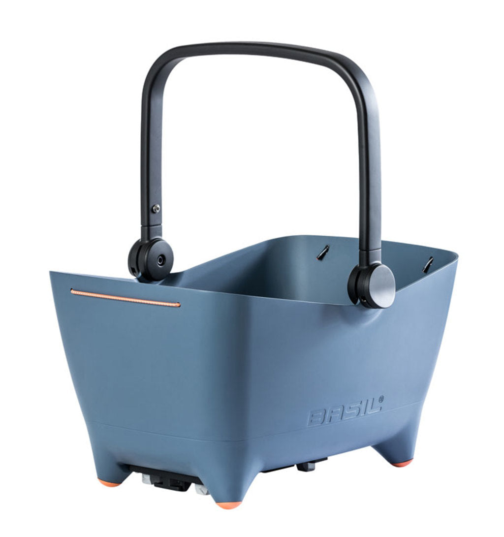 Mand Basil Buddy - Achterop Faded Blue - Incl. Bevestiging Mand Basil Buddy - Achterop Faded Blue - Incl. Bevestiging